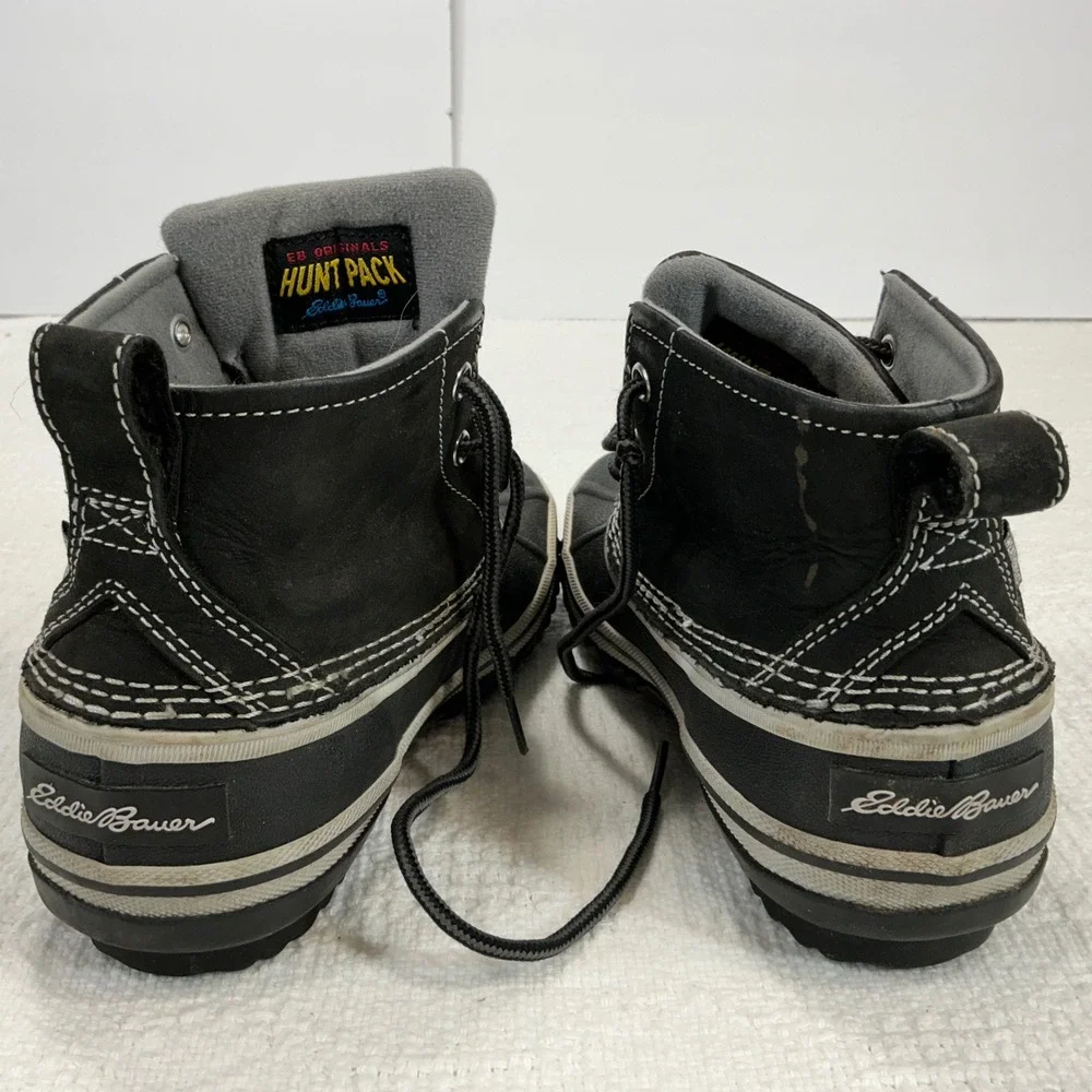 Eddie Bauer Women's Black Duck Boots‎ Waterproof Winter Snow Size 6